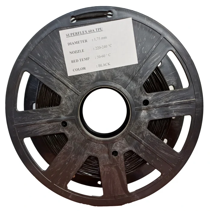SAVA TPU SUPERFLEX 60A SOFT SİYAH FİLAMENT