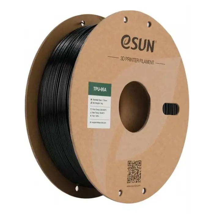 eSUN 1.75 mm TPU-95A Siyah Filament 1 KG