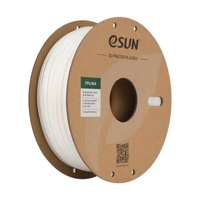 eSUN 1.75 mm eTPU-95A Beyaz Filament 1 KG
