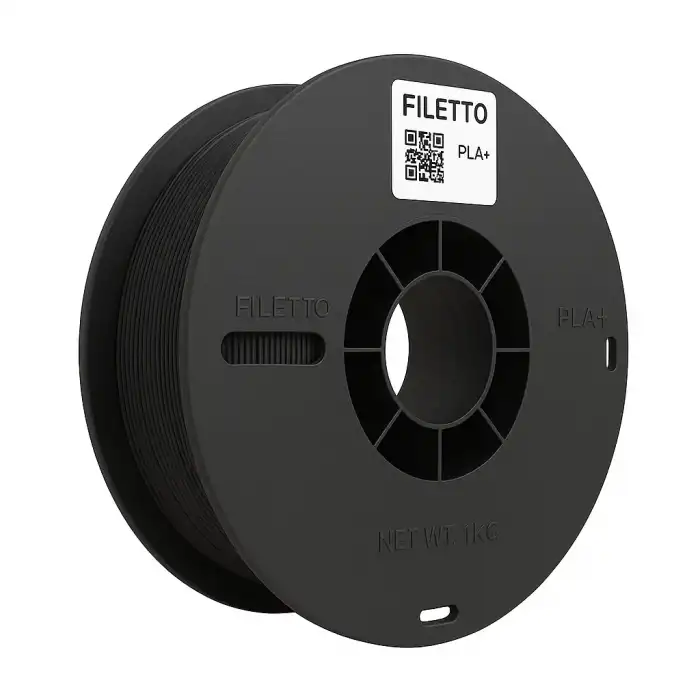 Filetto PLA+Siyah Filament 1.75mm 1 KG