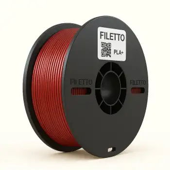 Filetto PLA+Ateş Kırmızısı Filament 1.75mm 1 KG