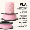 Filetto PLA+Toz Pembe Filament 1.75mm 1 KG