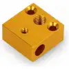 Orijinal Creality MK8/CR10 Alüminyum Isıtıcı Blok - Creality, Sarı