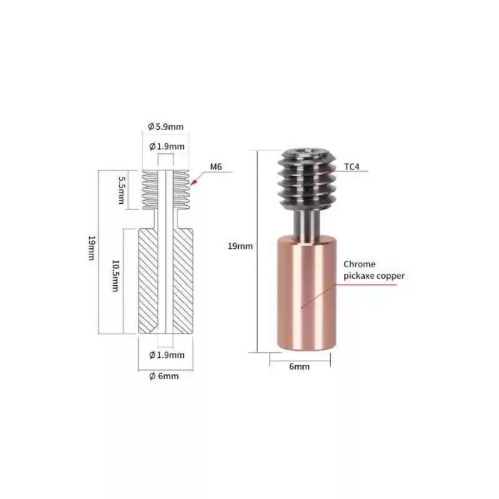 Creality Ender 3 S1-S1 Pro Bimetal Sprite Barel - 500°C