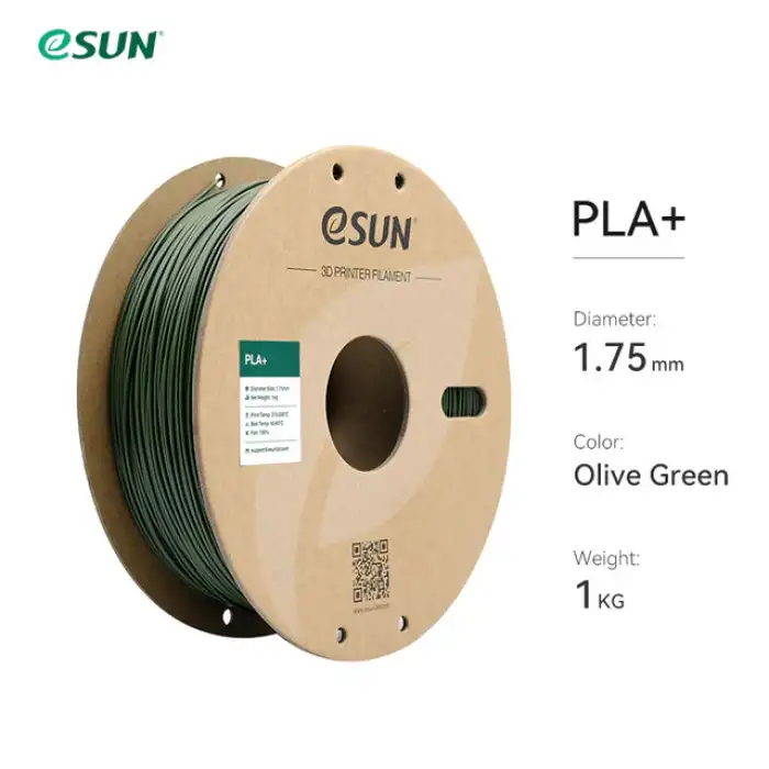 eSUN Zeytin Yeşili PLA+ Filament 1.75mm 1kg