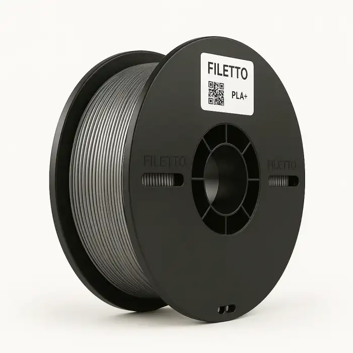 Filetto PLA+Gümüş Gri Filament 1.75mm 1 KG