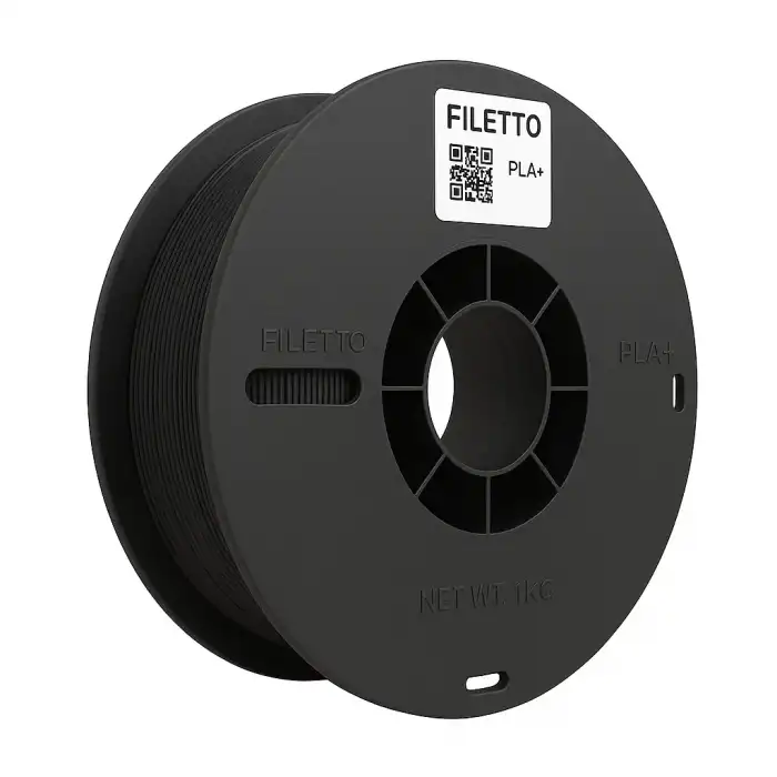 Filetto PLA+Siyah Filament 1.75mm 1 KG