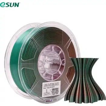 eSUN ePLA-Silk Mystic Filament 1.75 mm - Bakır Mor Yeşil