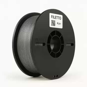 Filetto PLA+Gümüş Gri Filament 1.75mm 1 KG