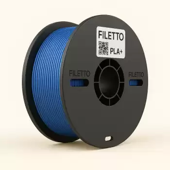 Filetto PLA+Metalik Mavi Filament 1.75mm 1 KG