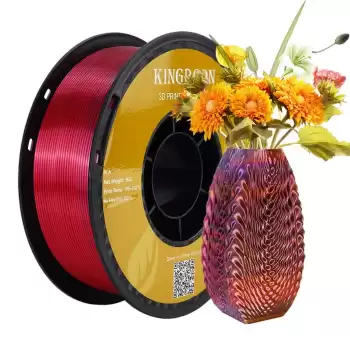 Kingroon PLA Silk Üçlü Renk Filament Kırmızı Altın Mavi 1.75mm 1kg