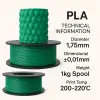 Filetto PLA+ Yeşil Filament 1.75mm 1 KG