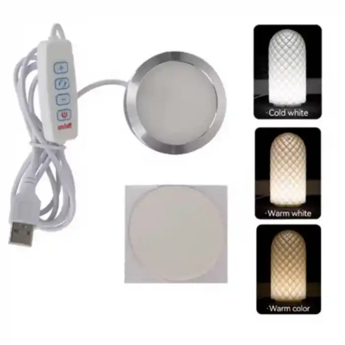 Bambu Lab Uyumlu 3D Baskı Modeli 5V USB LED Lamba Kiti - Parlaklık Ayarlanabilir