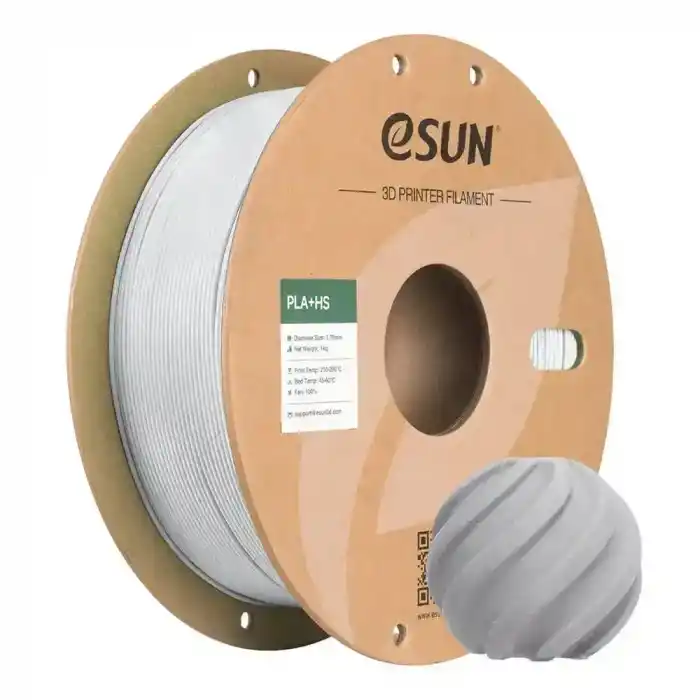 eSUN 1.75 mm PLA+HS Filament Concrete Grey