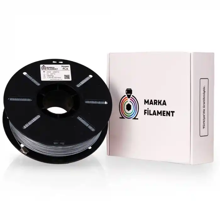 Marka Filament Hyper PLA - Gümüş- 1.75mm 1 Kg