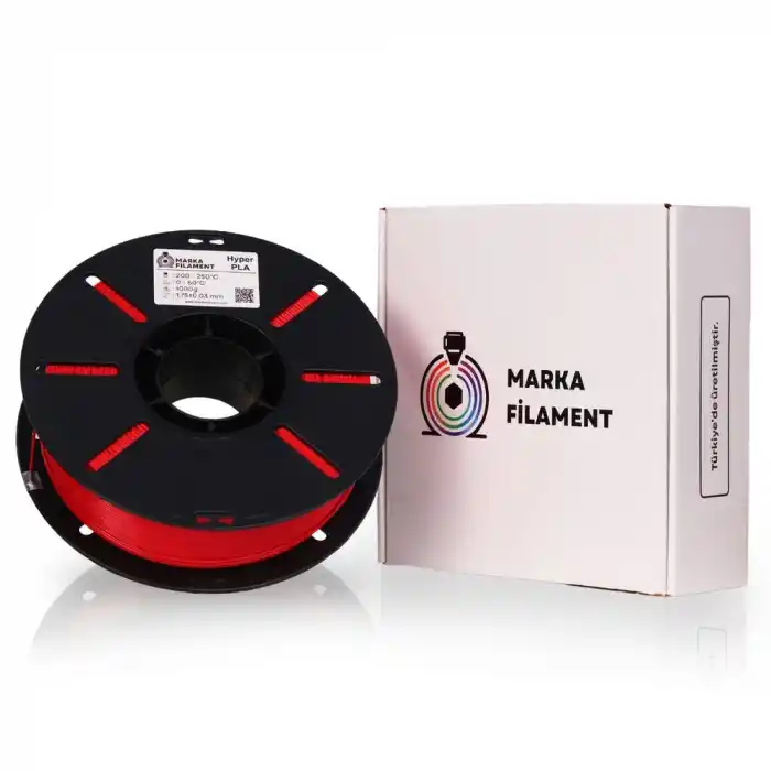 Marka Filament Hyper PLA - Kırmızı - 1.75mm 1 Kg