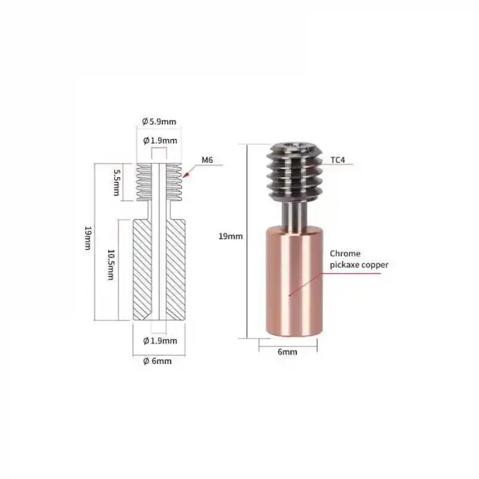 Creality Ender 3 S1-S1 Pro Bimetal Sprite Barel - 500°C