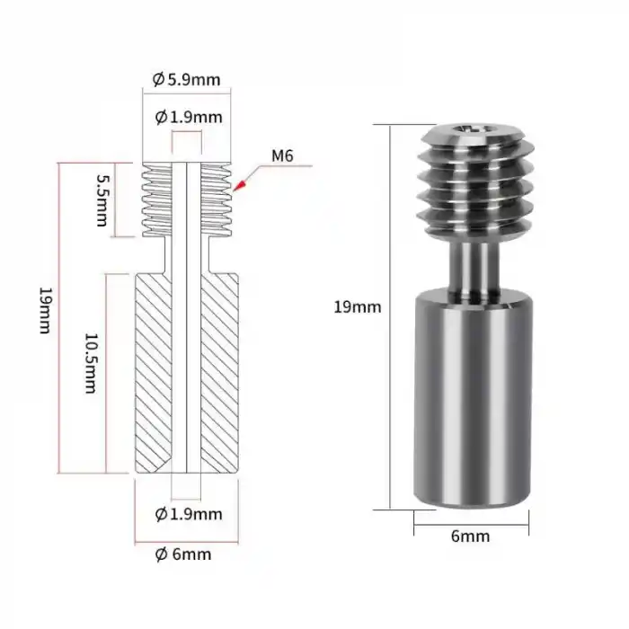 Creality Ender 3 S1-S1 Pro Titanyum Barel