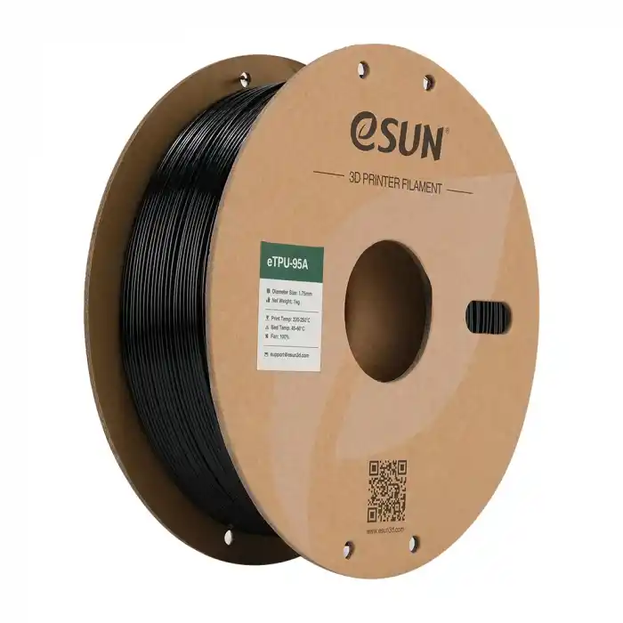 eSUN 1.75 mm eTPU-95A Siyah Filament 1 KG
