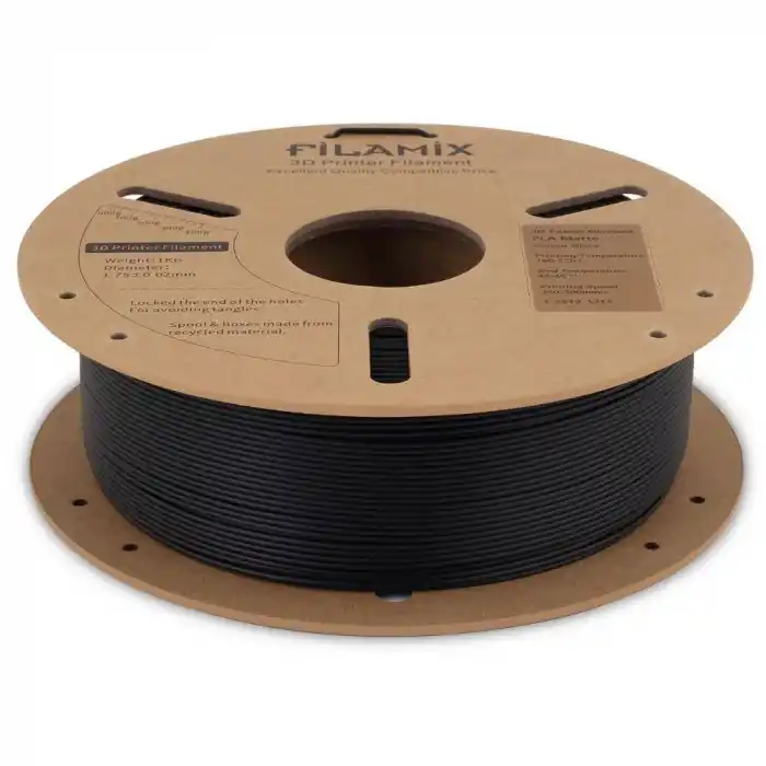 Filamix PLA+ Matte Siyah 1.75mm 1 Kg