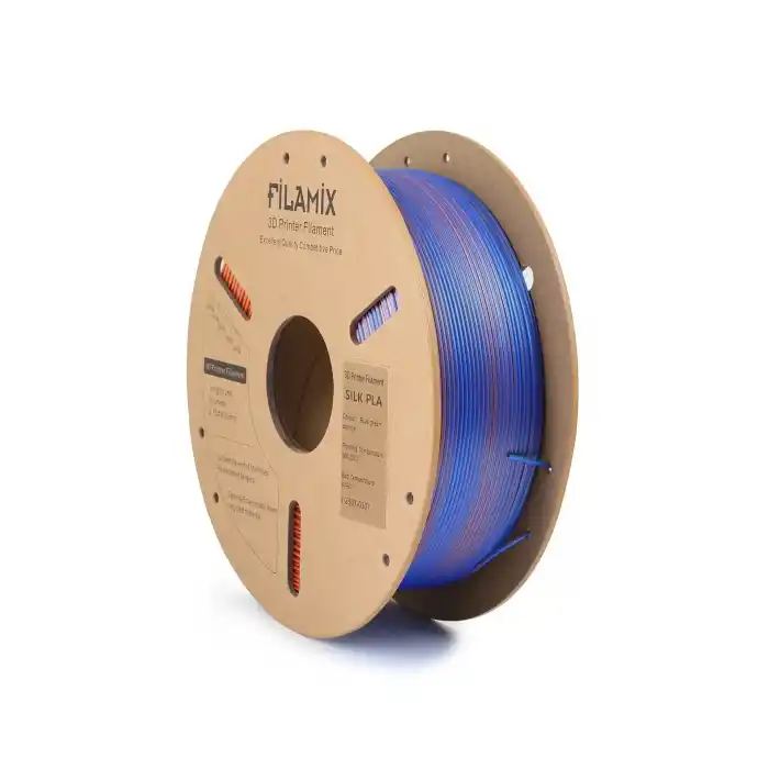 Filamix PLA Silk Mystic  Filament Mavi-Yeşil-Turuncu