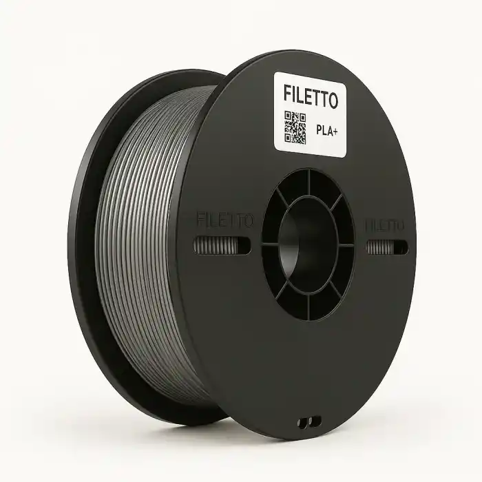 Filetto PLA+Gümüş Gri Filament 1.75mm 1 KG