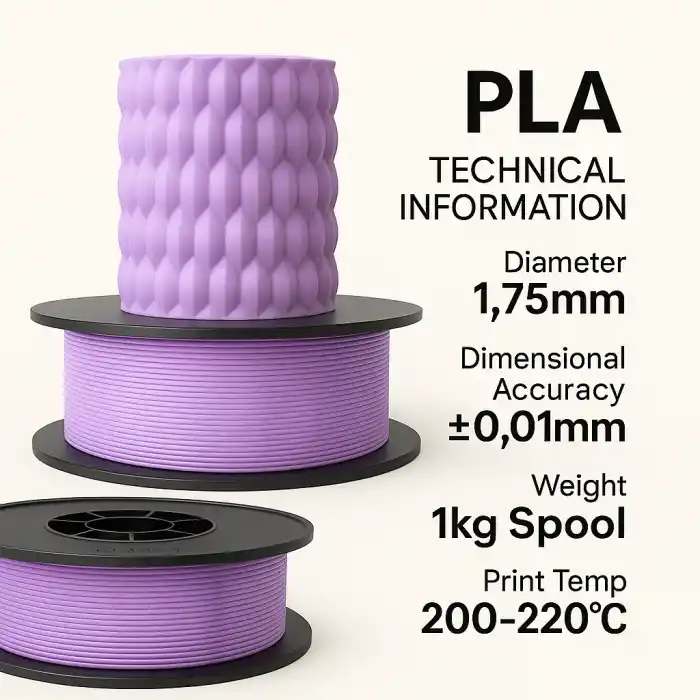 Filetto PLA+ Lila Filament 1.75mm 1 KG