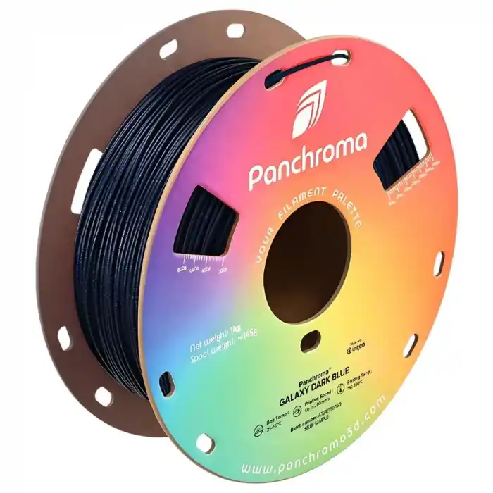 Polymaker Panchroma Galaxy PLA Filament Koyu Mavi