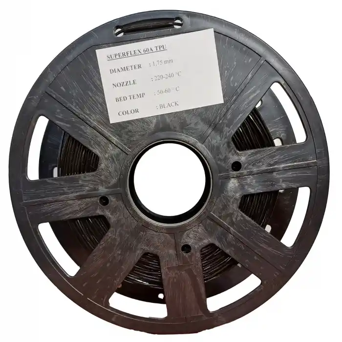 SAVA TPU SUPERFLEX 60A SOFT SİYAH FİLAMENT