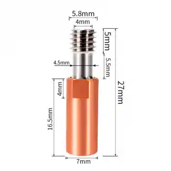 Creality MK8/CR10 Titanyum Alaşımlı Barel