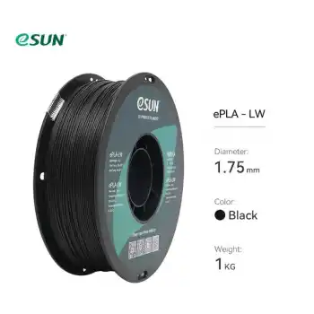 eSUN 1,75 mm ePLA-LW Siyah Filament (1 KG)