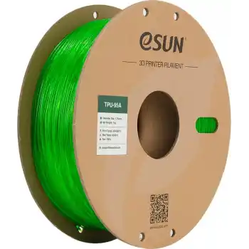 eSUN 1.75 mm eTPU-95A Transparan Yeşil Filament