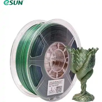 eSUN ePLA-Silk Mystic Filament 1.75 mm - Altın Yeşil Siyah