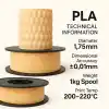 Filetto PLA+Bej Filament 1.75mm 1 KG