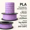 Filetto PLA+ Lila Filament 1.75mm 1 KG