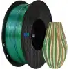 Kingroon PLA Silk üçlü renk Filament - Mavi Yeşil Turuncu