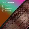 Kingroon PLA Silk üçlü renk Filament Yeşil Mor Bakır 1.75mm 1kg