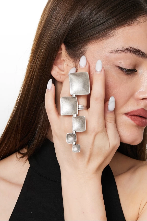 ZeyDor Interlinked Squares Ring 1210