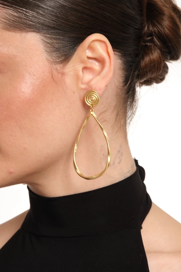 ZeyDor Gold Teardrop Earrings