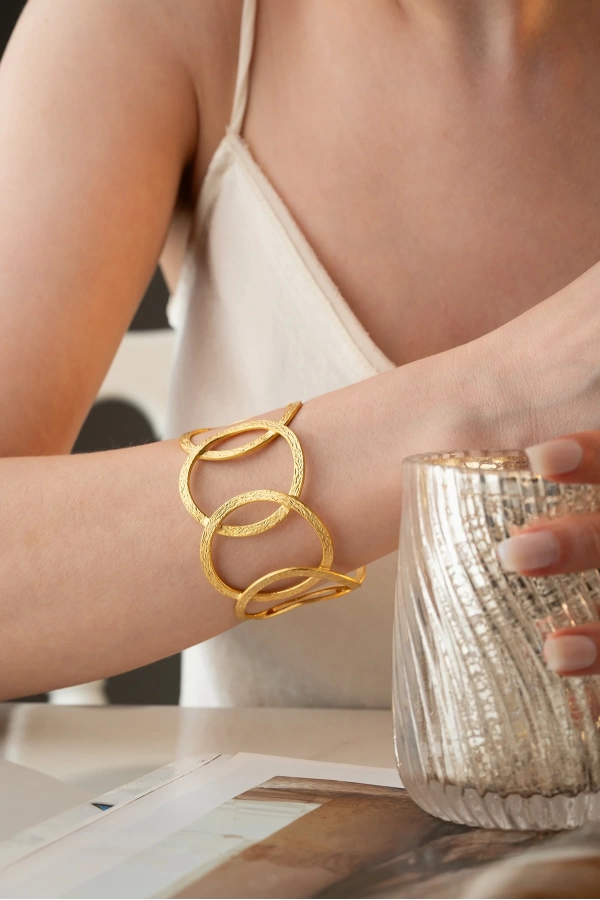 ZeyDor Gold Geçmeli Bileklik