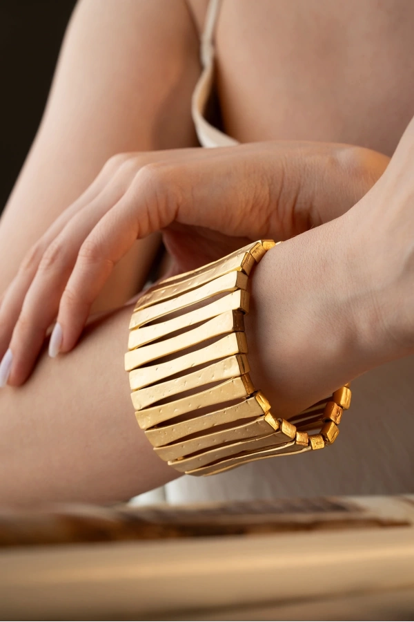 ZeyDor Gold Geniş Bileklik