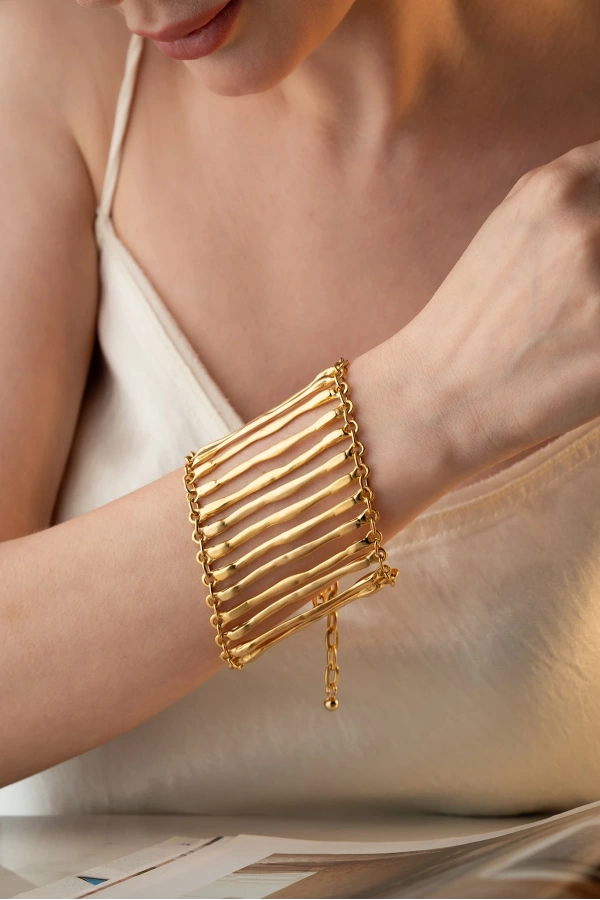 ZeyDor Gold Modern Bileklik