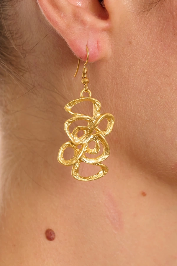 ZeyDor Gold Sade Küpe