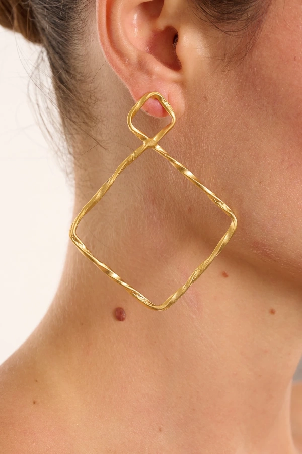 ZeyDor Gold Sade Küpe