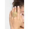 ZeyDor Golden Engraved Ring 1476