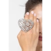 ZeyDor Silver Heart Statement Ring 018
