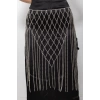 ZeyDor Boho Belt with Lozenge Shaped Dangle Chains 14013