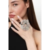 ZeyDor Large Floral Statement Ring