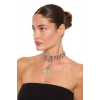 ZeyDor Bordo Choker Kolye