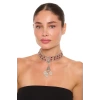 ZeyDor Bordo Choker Kolye